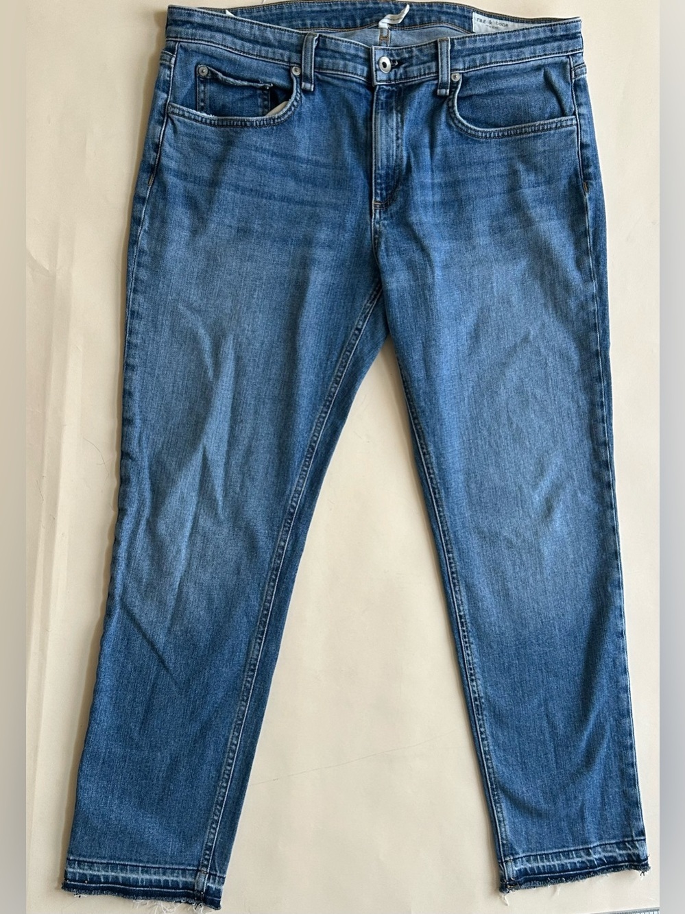 rag & bone Straight-Leg Blue Denim Jeans size 31
